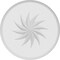 Ekena Millwork Standard Grayson Spiral Rosette With Rounded Edge, 5"W x 5"H x 1/2"P ROSP050X050X050GRY14 - alternate 2